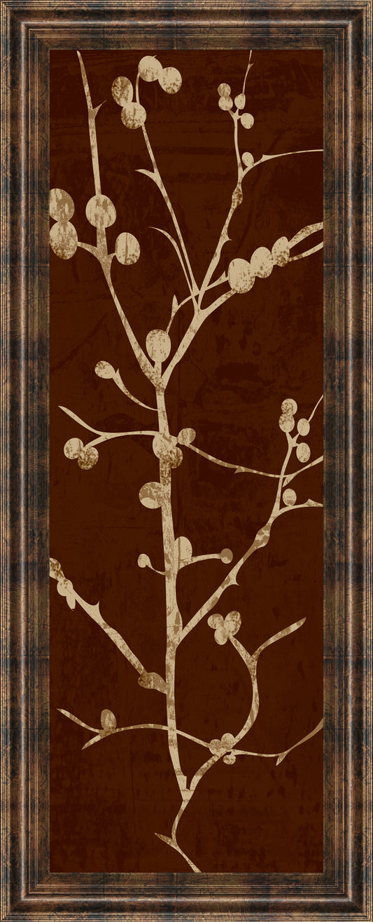 Branching Out Il By Diane Stimson - Framed Print Wall Art - Dark Brown