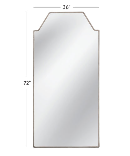 Annabelle - Floor Mirror - Pearl Silver