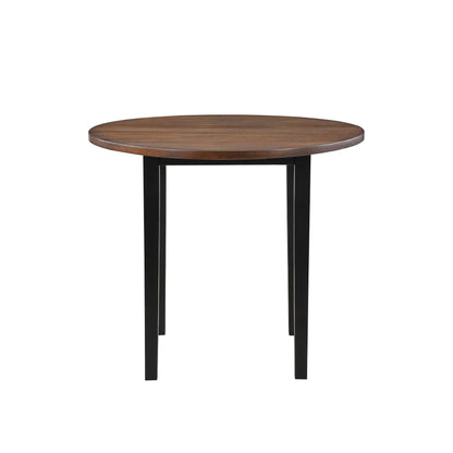 Potomac - 5 Piece Round Counter Dining Set (Table & 4 Chairs) - Brown / Black