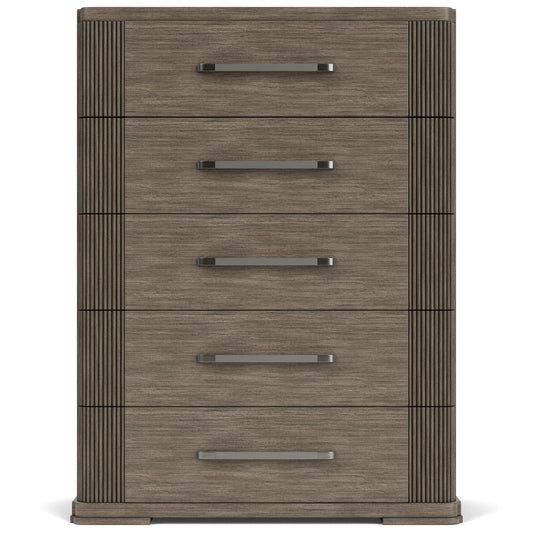 Sariel - 5-Drawer Chest - Dark Brown