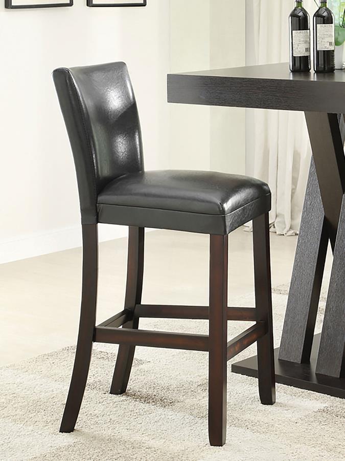 Alberton - Leatherette Upholstered Bar Chair (Set of 2) - Black