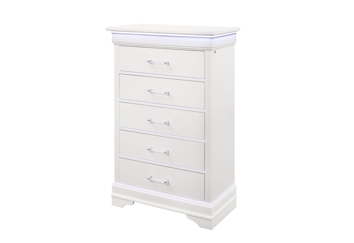 Charlie - Chest With LED - White