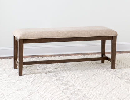 Bluffton Heights - Transitional Bench - Brown