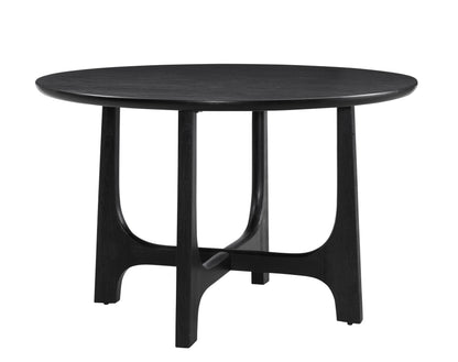 Dunnigan - Round Dining Table - Black