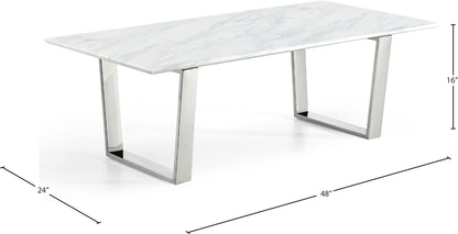 Carlton - Coffee Table - Pearl Silver