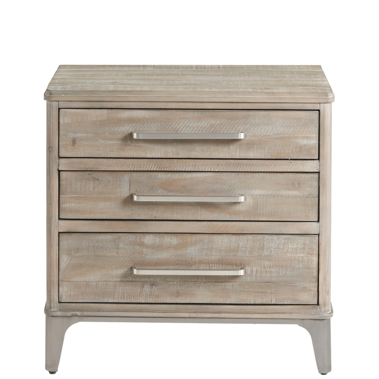 Intrigue - Three Drawer Nightstand - Light Brown