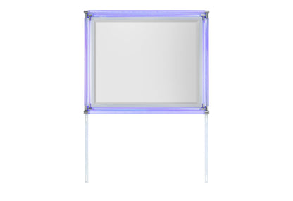 Lando - Mirror With LED - Silver