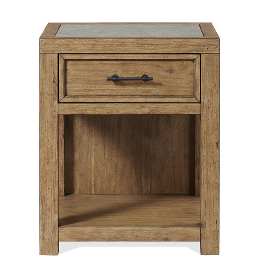 Bozeman - One Drawer Nightstand - Wood - Light Brown