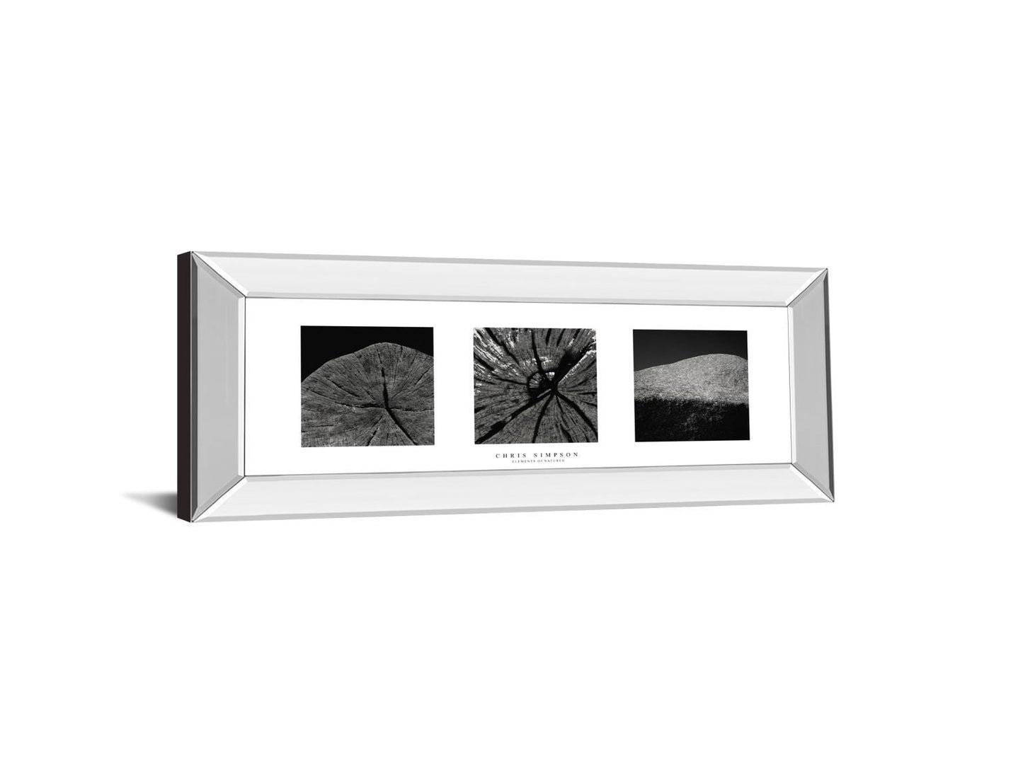 Elements Of Nature 2 By Chris Simpson - Mirror Framed Print Wall Art - Black