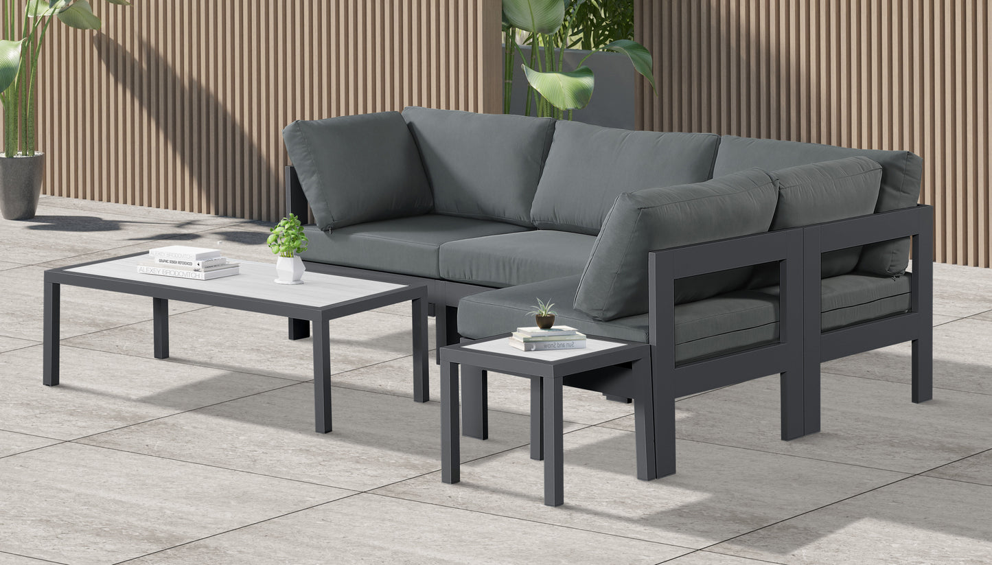 Nizuc - Outdoor Patio Modular Sectional 4 Piece - Grey