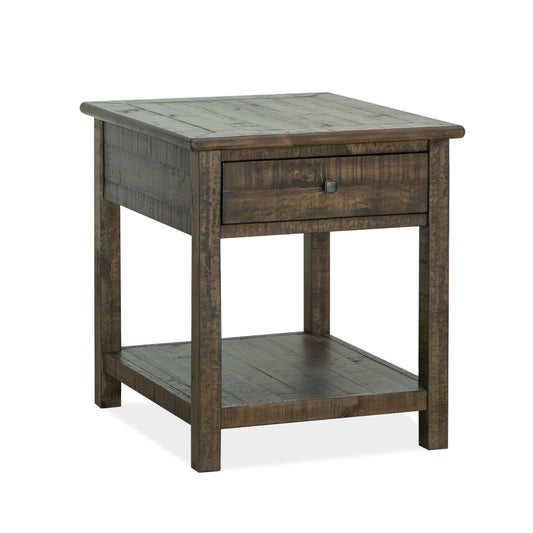 Smithton - Rectangular End Table - Homestead Brown