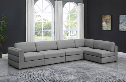 Beckham - Modular Sectional 5 Piece - Gray - Fabric