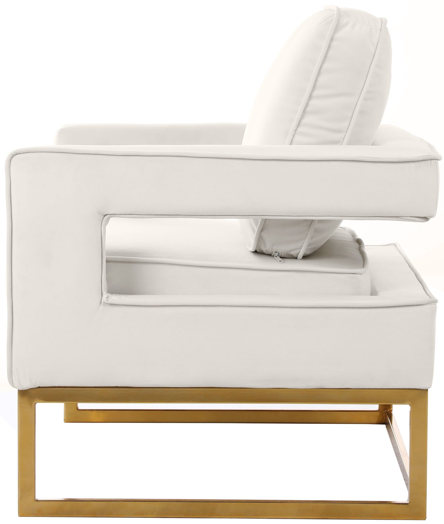 Noah - Accent Chair with Gold Legs