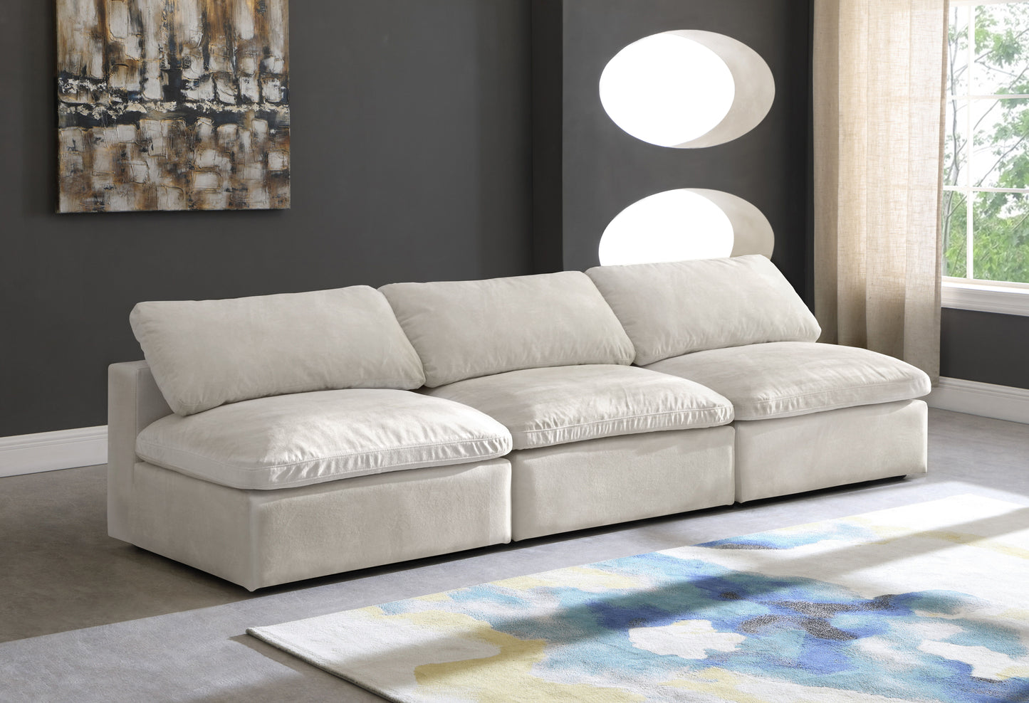 Cozy - Modular Armless 3 Seat Sofa