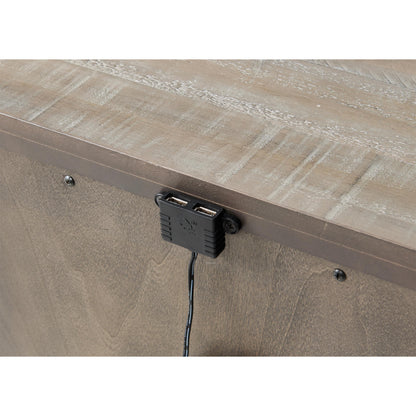 Intrigue - Three Drawer Nightstand - Light Brown