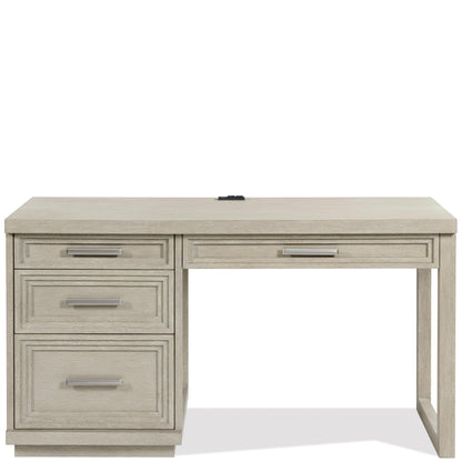 Cascade - Single Pedestal Desk - Dovetail