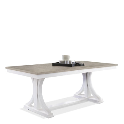 Cora - Trestle Dining Table - Cloud / Fog