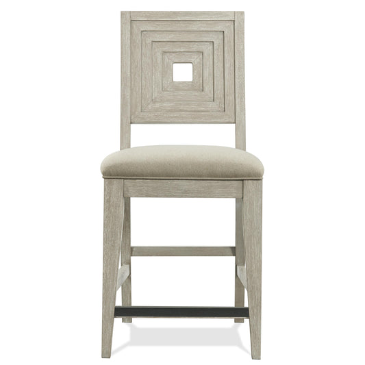 Cascade - Upholstered Wooden Back Counter Stool (Set of 2) - Dovetail