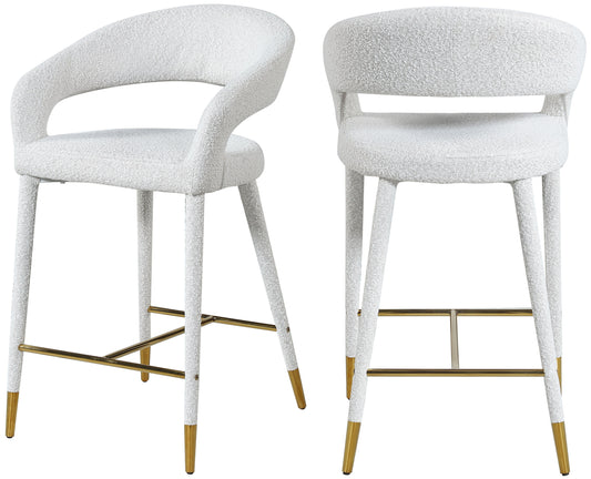 Destiny - Stool - Cream - Fabric