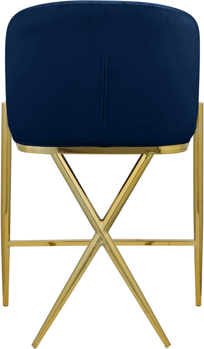 Xavier - Counter Stool with Gold Legs