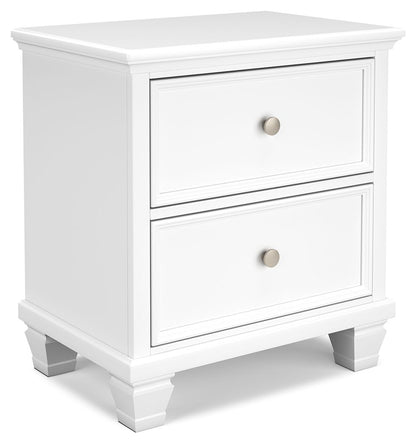 Fortman - White - Two Drawer Night Stand