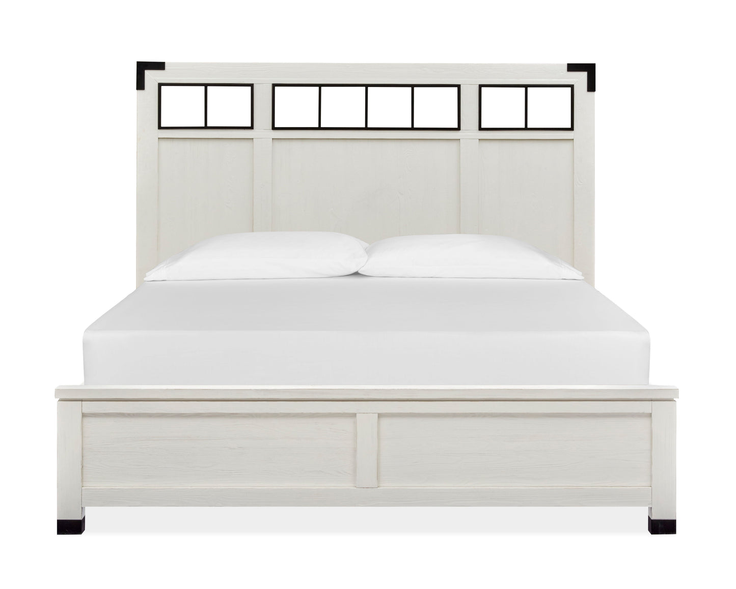 Harper Springs - Complete Panel Bed With Metal Headboard