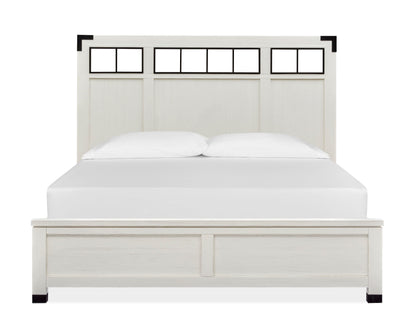 Harper Springs - Complete Panel Bed With Metal Headboard