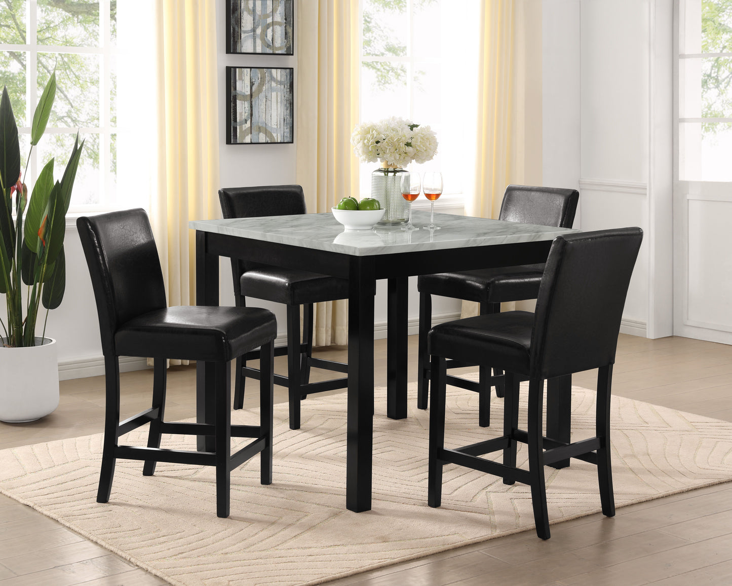 Lennon - 5 Piece Counter Height Table Set