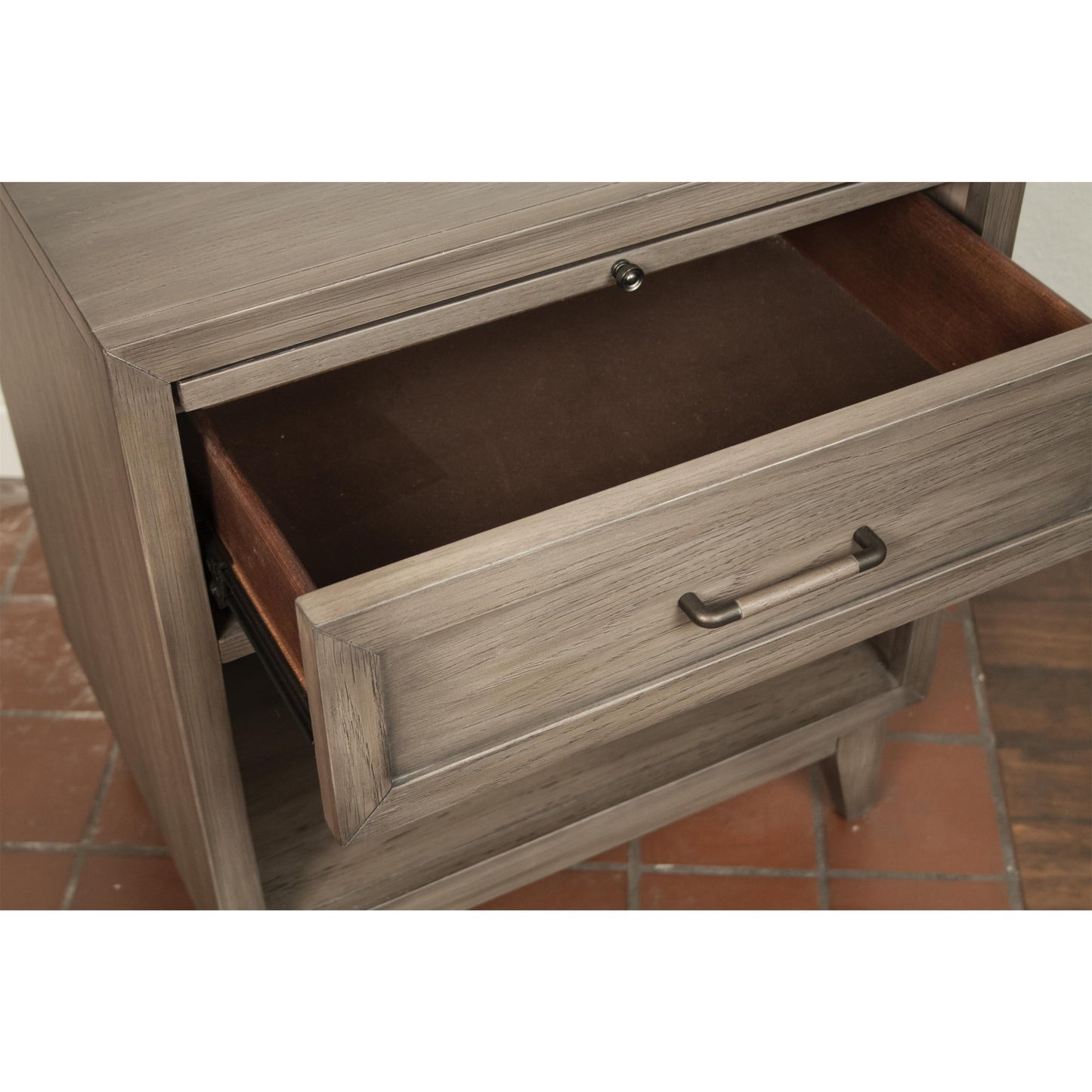 Vogue - One Drawer Nightstand - Gray Wash