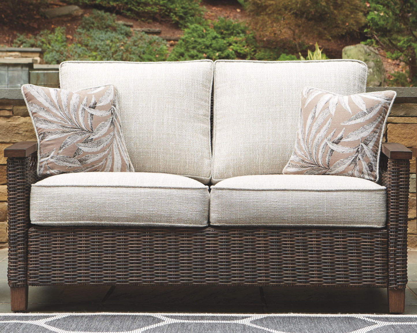 Paradise - Medium Brown - Loveseat W/Cushion