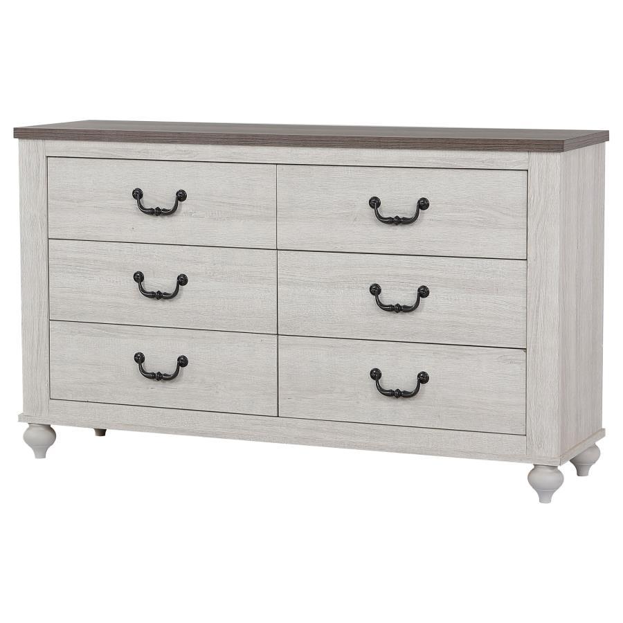 Stillwood - 6-Drawer Dresser - Vintage Linen