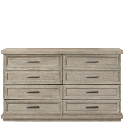 Cascade - Eight Drawer Dresser - Gray