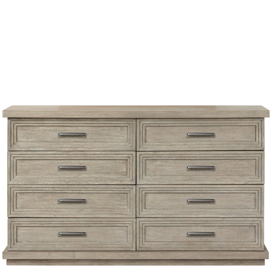 Cascade - Eight Drawer Dresser - Gray