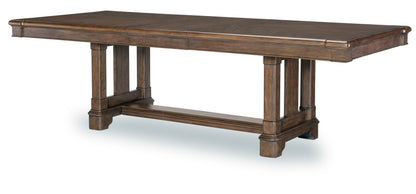 Stafford - Trestle Dining Table - Dark Brown