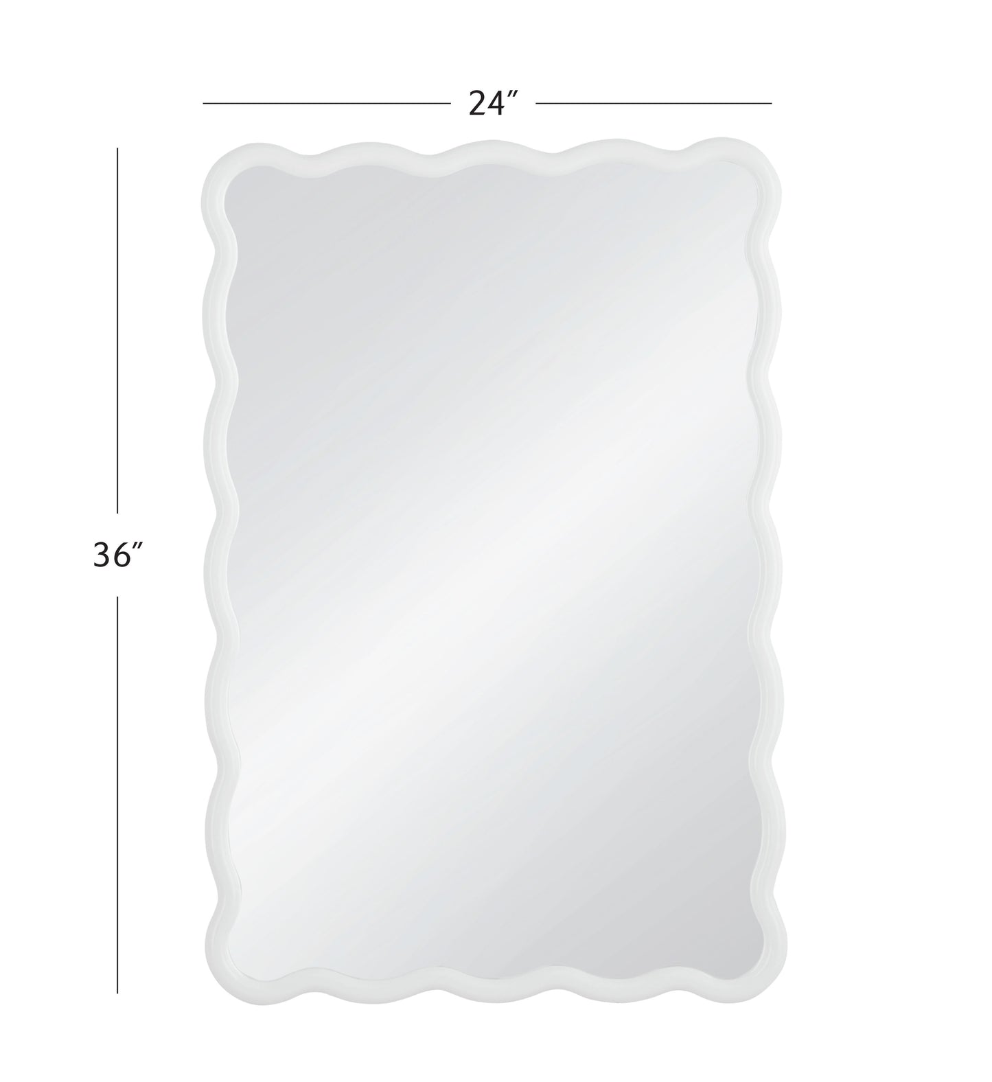 Bryony - Rectangle Wall Mirror - White