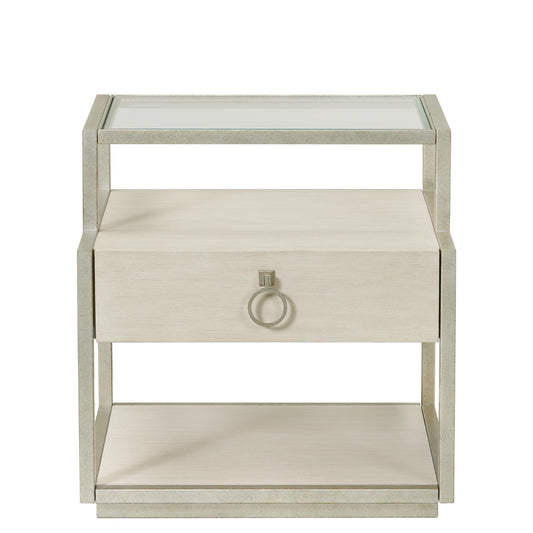 Maisie - Rectangular End Table - Champagne