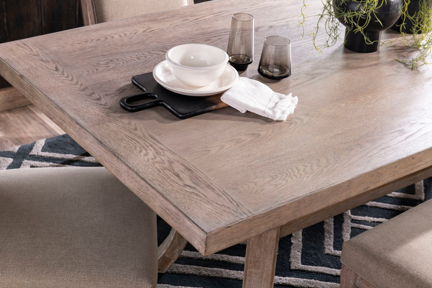 Halifax - Trestle Dining Table - Beige