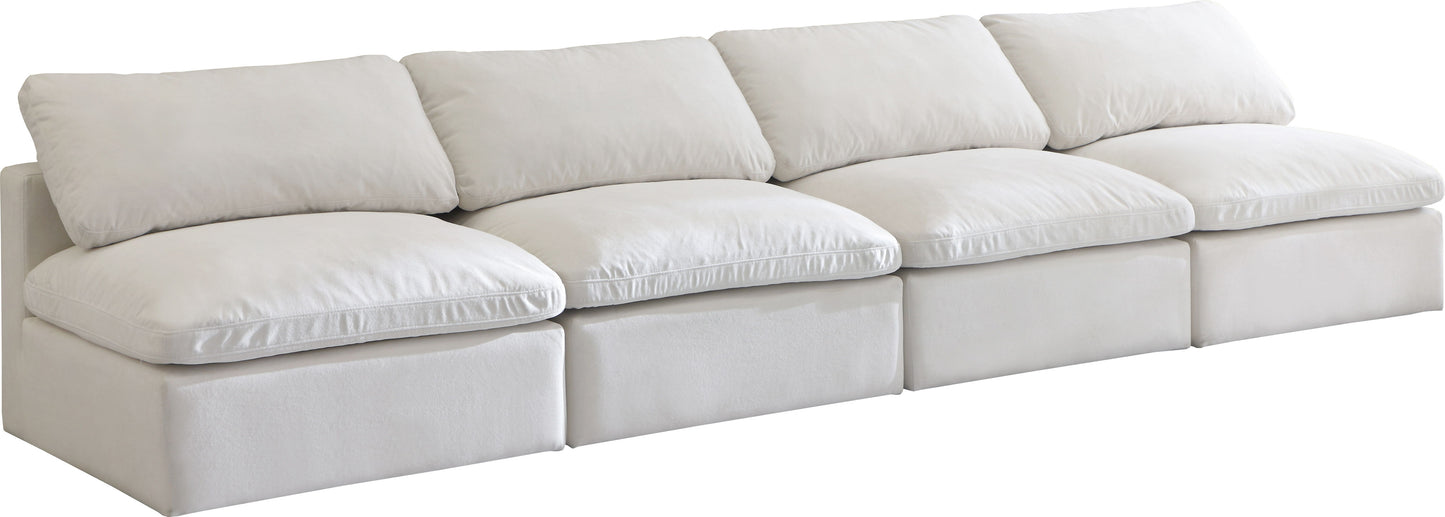 Plush - Modular Armless 4 Seat Sofa