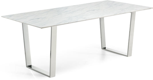 Carlton - Dining Table - Pearl Silver - Steel