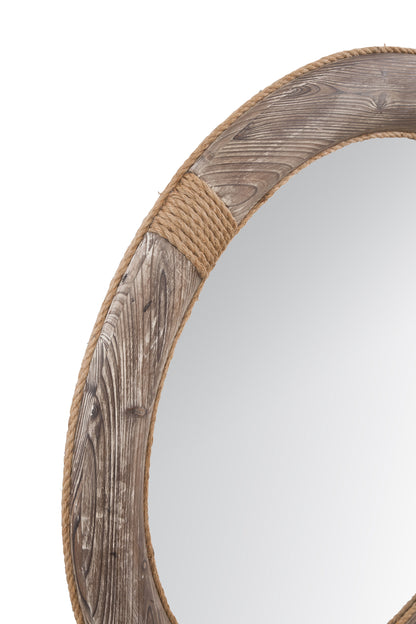 Frederick - Wall Mirror - Dark Brown