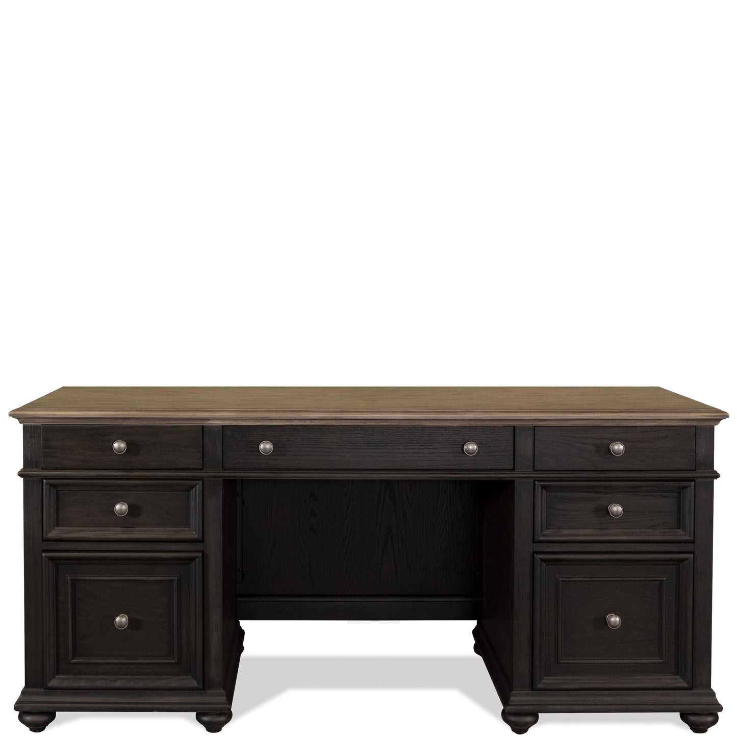 Regency - Credenza - Antique Oak / Matte Black