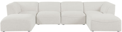 Miramar - Modular Sectional 6 Piece - Cream - Modern & Contemporary