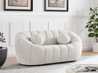 Elijah - Boucle Fabric Loveseat