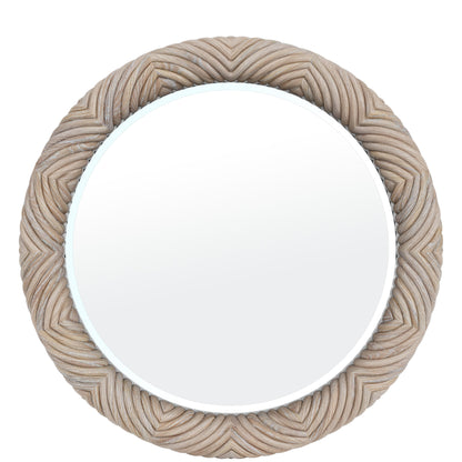 Rosalie - Round Mirror - Natural