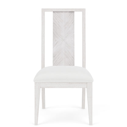 Hepburn - Wood Back Upholstered Side Chair (Set of 2) 2" - White