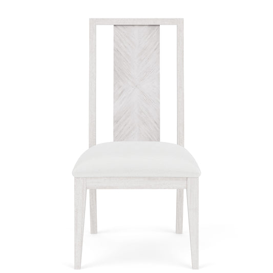 Hepburn - Wood Back Upholstered Side Chair (Set of 2) 2" - White