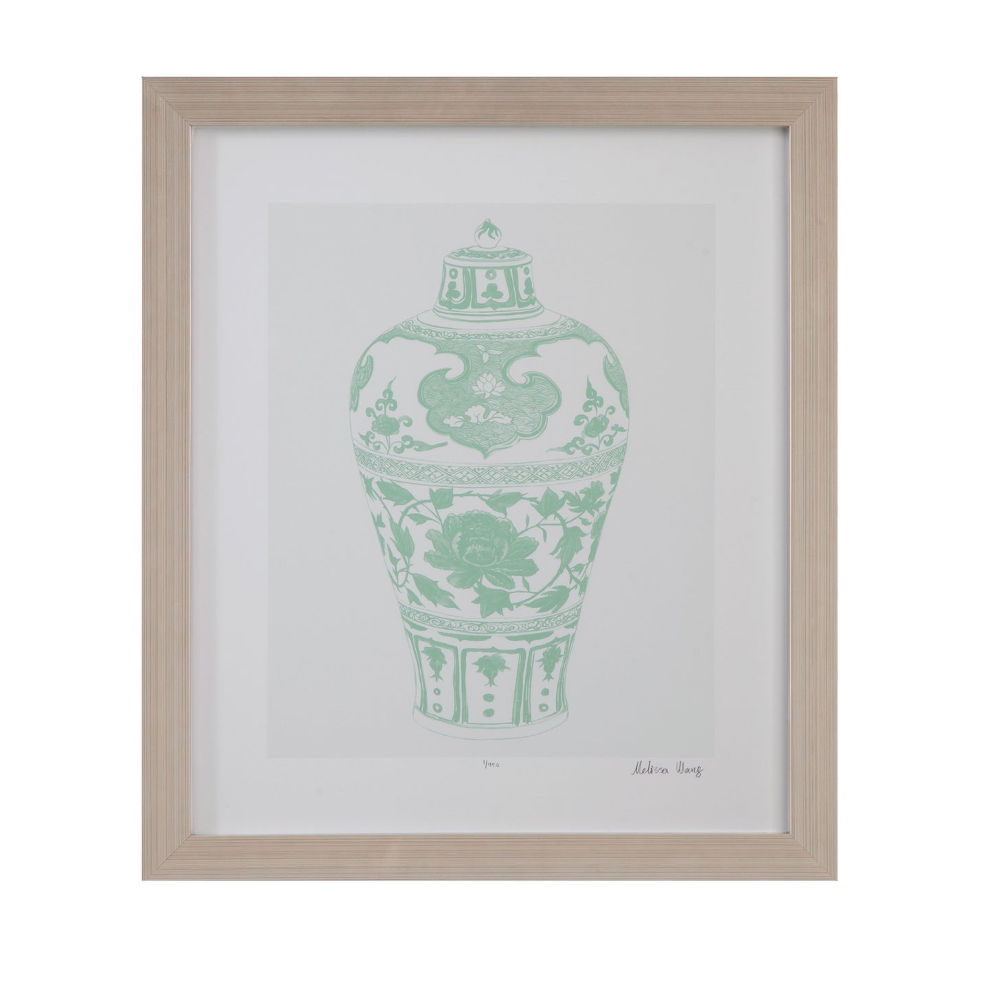 Mint Vases - I Framed Print - Green