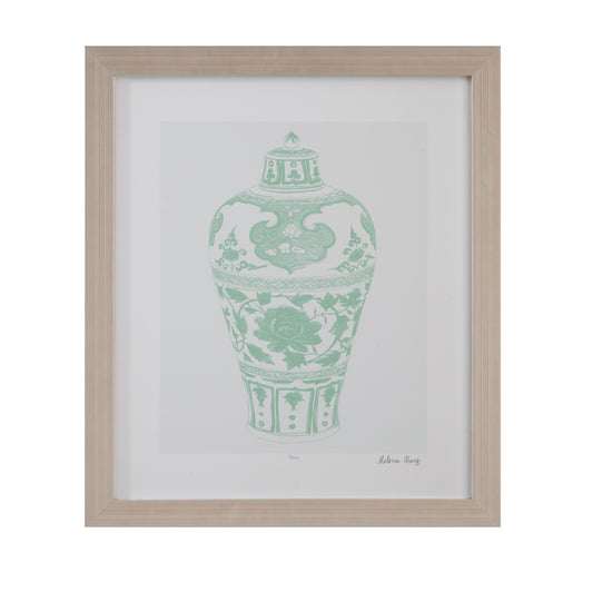 Mint Vases - I Framed Print - Green