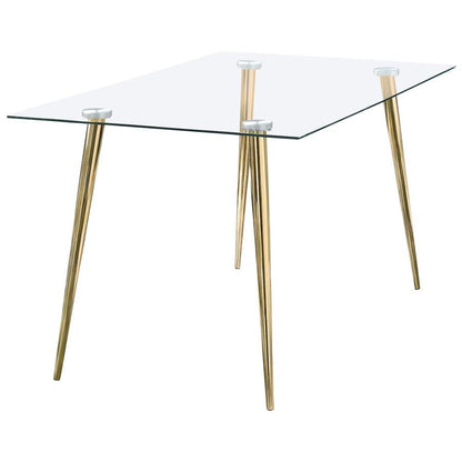 Gilman - Rectangular 64-inch Glass Top Dining Table