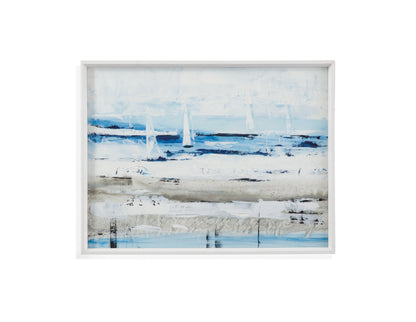 Sea Gaze I - Framed Print - Light Blue